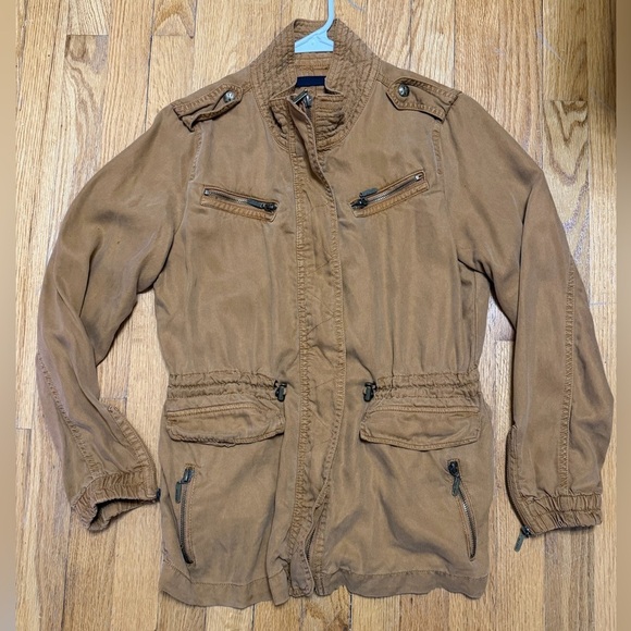 Max Jeans Jackets & Blazers - Max Jeans Women's Tan Full Zip Tencel Safari Utility Jacket
 #0018